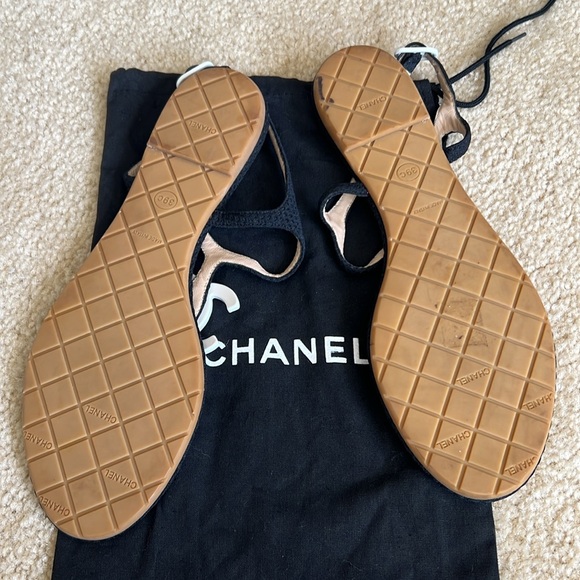 Chanel CC logo sandals - Picture 3 of 6